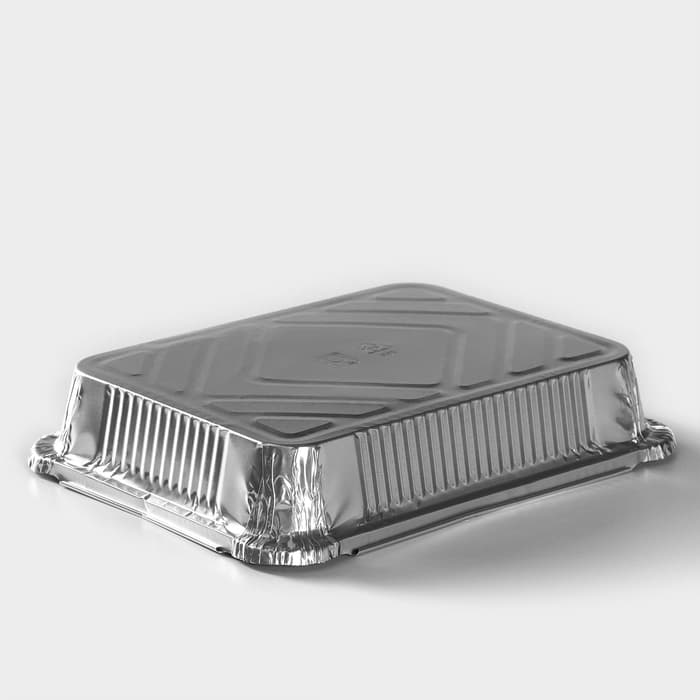 Форма для выпечки и запекания Доляна, 1.04 л, 22.5×18×4.5 см, 2 шт., фольга, серебристая