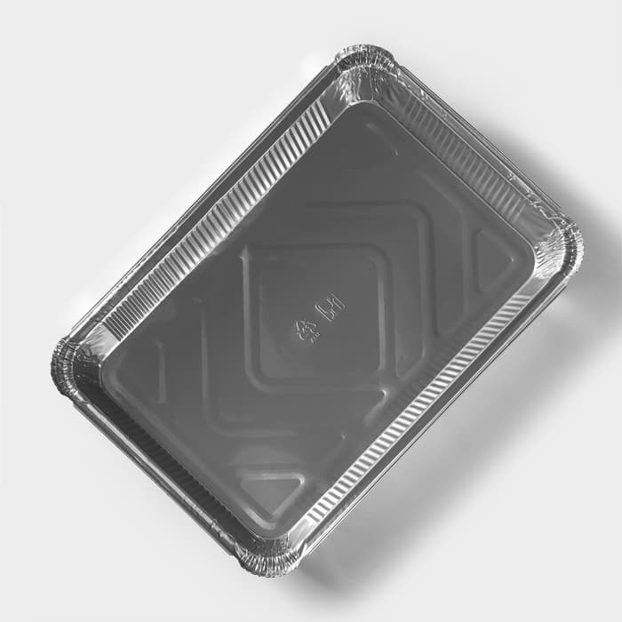 Форма для выпечки и запекания Доляна, 2.235 л, 31×21×5.5 см, 2 шт., фольга, серебристая