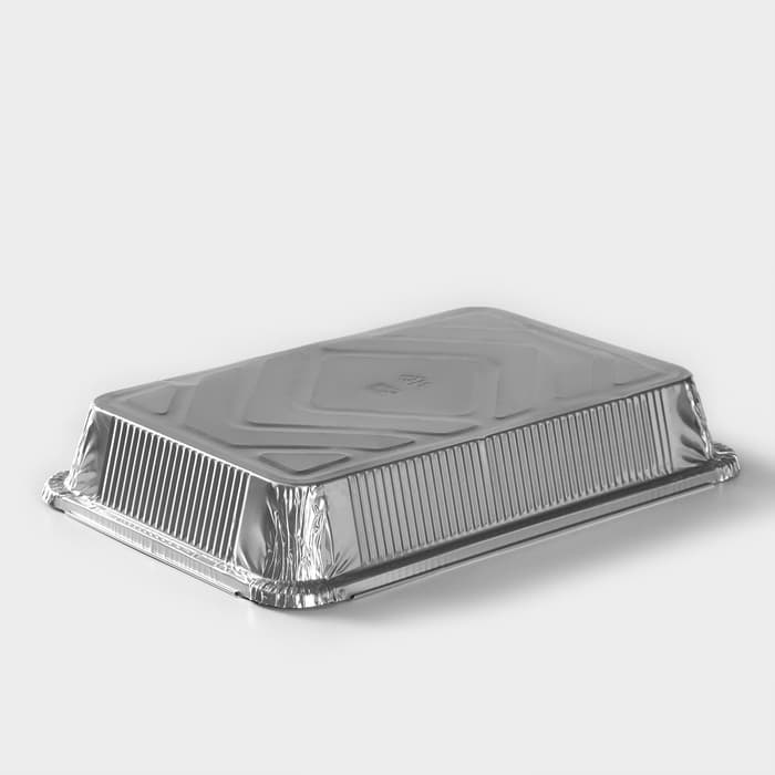 Форма для выпечки и запекания Доляна, 2.235 л, 31×21×5.5 см, 2 шт., фольга, серебристая