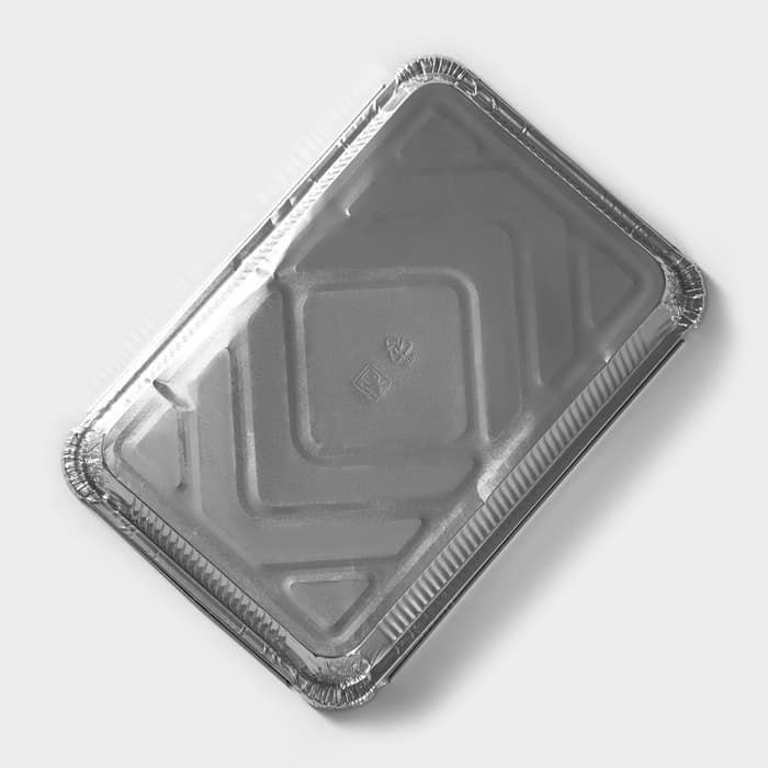 Форма для выпечки и запекания Доляна, 2.235 л, 31×21×5.5 см, 2 шт., фольга, серебристая