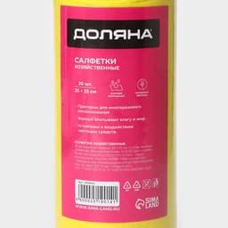 Салфетки универсальные в рулоне Доляна, 25×25 см, 30 шт., вискоза