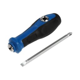 Отвертка комбинированная ТУНДРА, 3 в 1, двухкомпонентная рукоятка, PH2/SL6×100 мм