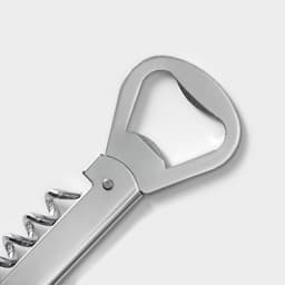 Штопор-открывашка Доляна «Универсальная», h=14 см, серебристый