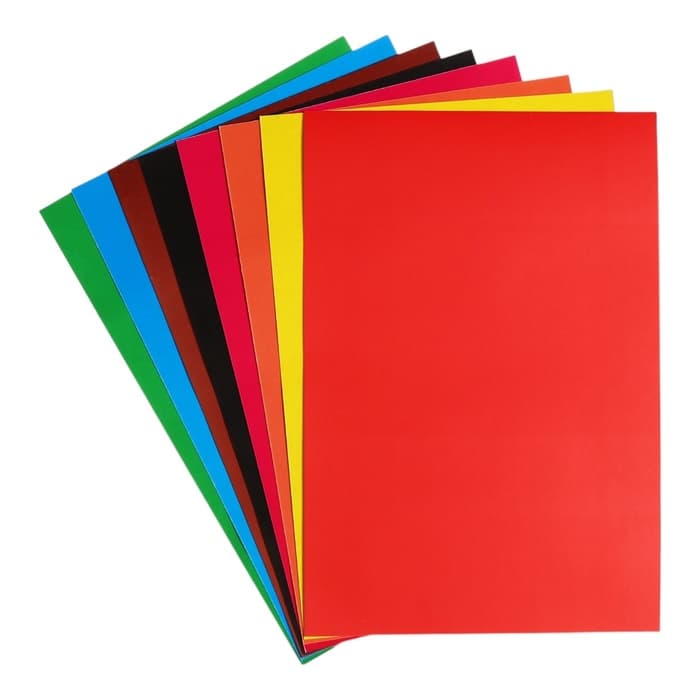 Картон цветной А4, 8 листов, 8 цветов, Calligrata, мелованный 240 г/м², в пленке