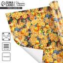 Упаковочная бумага на Новый год «Пряные мандарины», 70×100 см, глянцевая