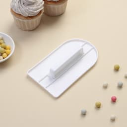 Кондитерский утюжок для мастикиKONFINETTA, 15×8×2.5 см, с ручкой, пластик, белый