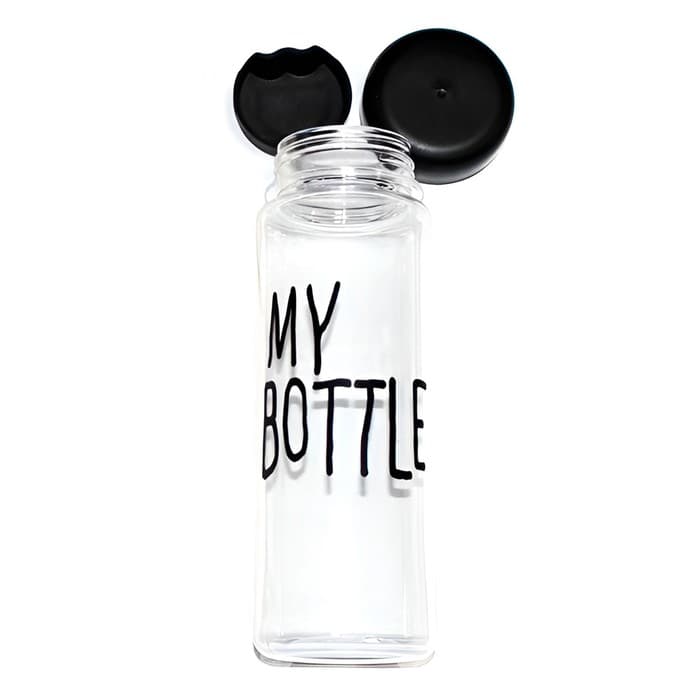 Бутылка для воды My bottle, 500 мл, 19.5×6.5 см, чёрная