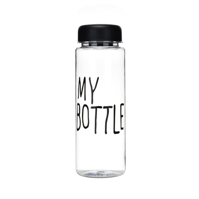 Бутылка для воды My bottle, 500 мл, 19.5×6.5 см, чёрная