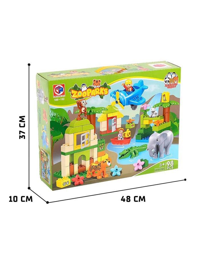Конструктор KIDS HOME TOYS «Зоопарк», 98 деталей