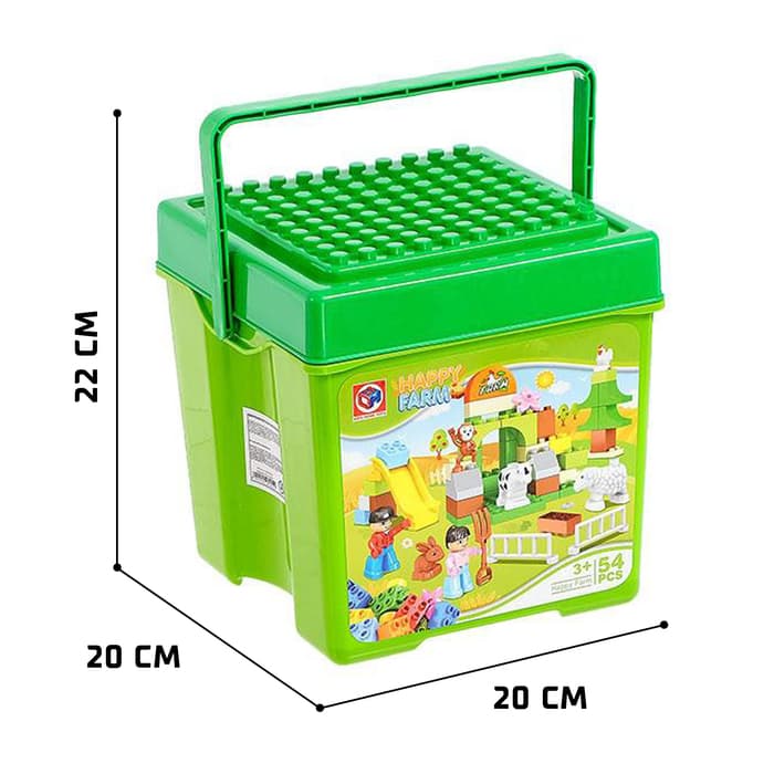 Конструктор KIDS HOME TOYS «Счастливая ферма», 54 детали