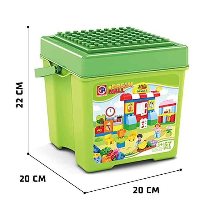 Конструктор KIDS HOME TOYS «Супермаркет», 57 деталей