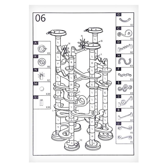 Конструктор UNICON «Turbo шарики», 91 деталь