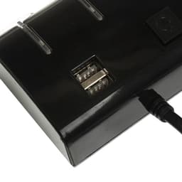 Разветвитель прикуривателя, 3 гнезда, 2 USB 1 А, 60 Вт, 12/24 В, подсветка, провод 70 см