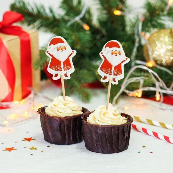Шпажки для канапе новогодние «Дедушка Мороз», набор 12 шт.