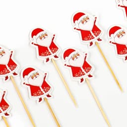 Шпажки для канапе новогодние «Дедушка Мороз», набор 12 шт.