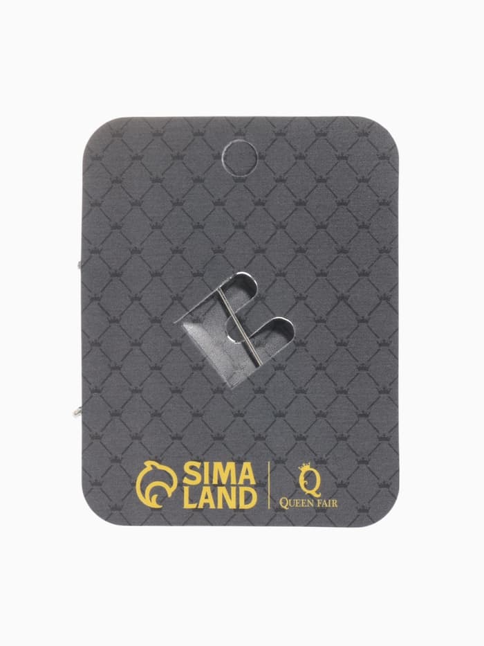 Брошь «Паук в паутине», чёрный, белая в серебре