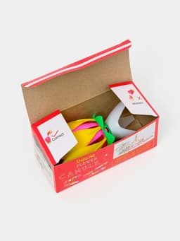 Свеча для торта музыкальная «Тюльпан», жёлтая, 12×5 см