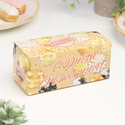 Свеча для торта музыкальная «Тюльпан», жёлтая, 12×5 см