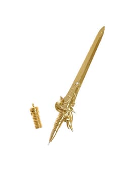 Ручка-прикол Calligrata «Меч», чёрный стержень, гелевая, МИКС