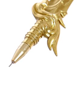 Ручка-прикол Calligrata «Меч», чёрный стержень, гелевая, МИКС