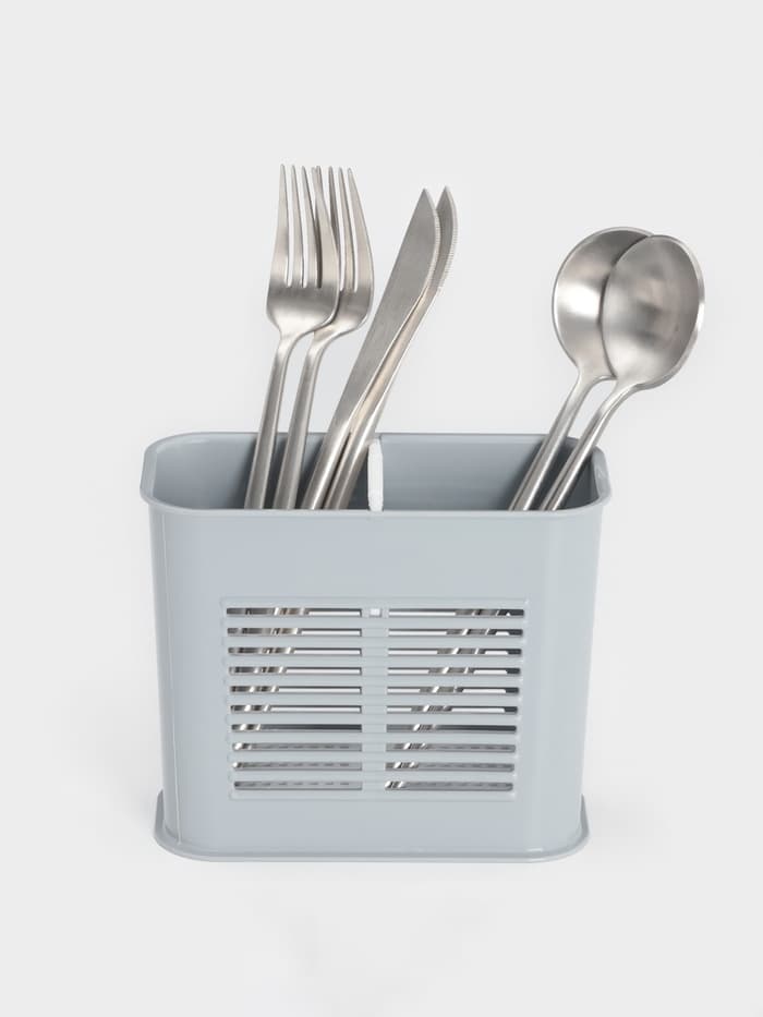 Подставка для столовых приборов Полимербыт, пластик, 8×16×13 см, МИКС