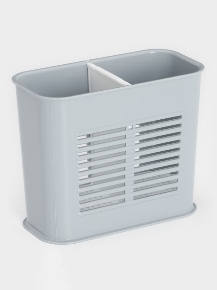 Подставка для столовых приборов Полимербыт, пластик, 8×16×13 см, МИКС