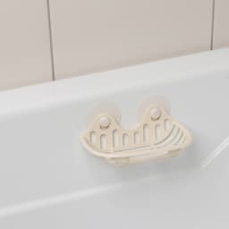 Мыльница на присосках Полимербыт, пластик, 16×10×6.5 см, МИКС