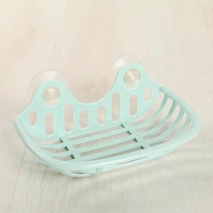 Мыльница на присосках Полимербыт, пластик, 16×10×6.5 см, МИКС