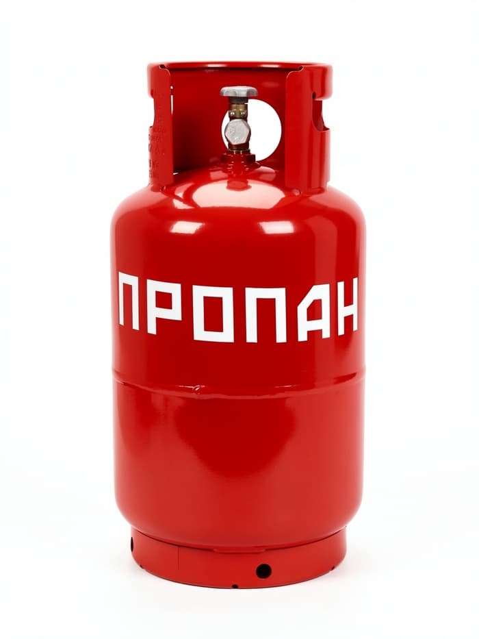 Баллон газовый, 27 л, с вентилем, пустой, ГОСТ 15860-84