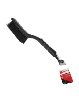 Щетка сметка TORSO, 38 см, со скребком, черный