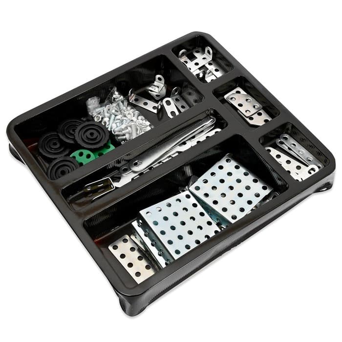 Конструктор металлический Десятое Королевство «10К» для уроков труда №1, 130 деталей