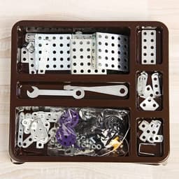 Конструктор металлический Десятое Королевство «10К» для уроков труда №3, 146 деталей