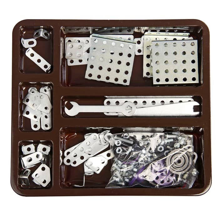 Конструктор металлический Десятое Королевство «10К» для уроков труда №2, 155 деталей