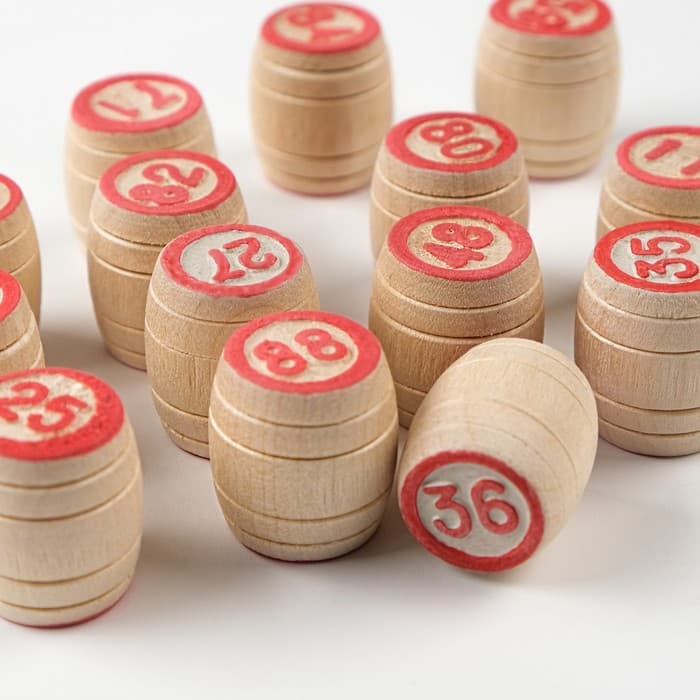 Русское лото Десятое Королевство «Узор», деревянное, с бочонками