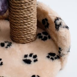 Лежанка с когтеточкой для котят, 34×26×34 см, джут, цвет МИКС