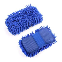 Губка для мытья авто, 20×11 см, микрофибра, МИКС