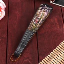 Веер складной «Цветы», 24 см, пластик, МИКС