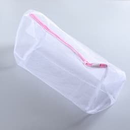 Мешок для стирки белья Доляна, 22×33×19 см, крупная сетка, белый