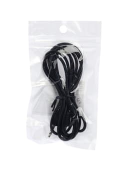 Кабель AUX Luazon, Jack 3.5 мм (m)-Jack 3.5 мм (m), 1.5 м, чёрный