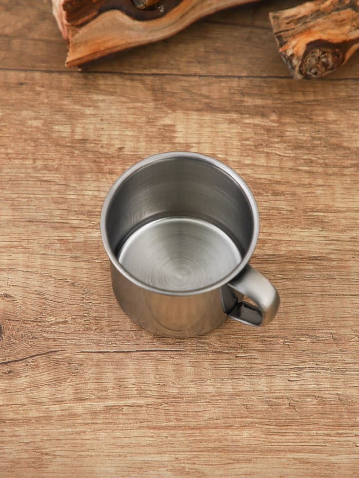 Кружка Доляна «Мэйли», 170 мл, d=7 см, толщина 0.33 мм, нержавеющая сталь, хромированная