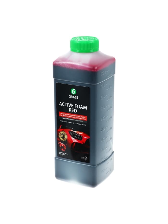 Шампунь для бесконтактной мойки Grass Active Foam Red, 1 л (1:30-1:50)