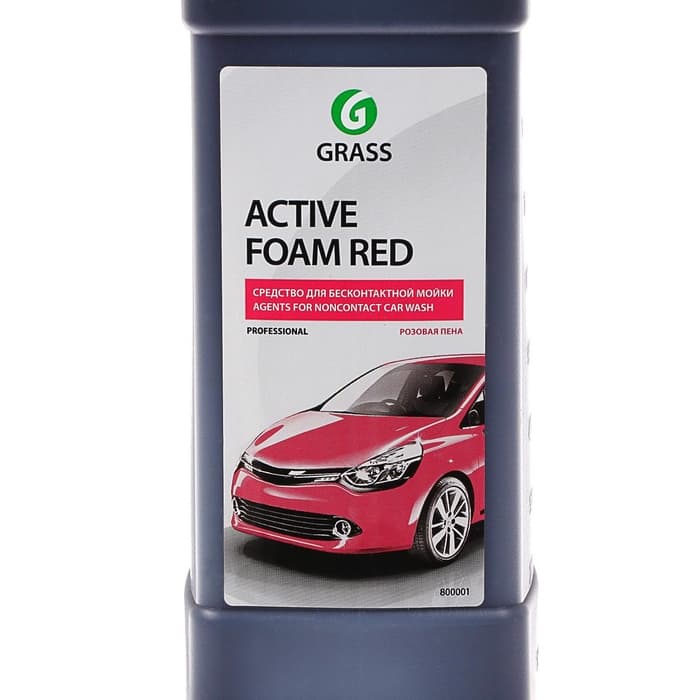 Шампунь для бесконтактной мойки Grass Active Foam Red, 1 л (1:30-1:50)