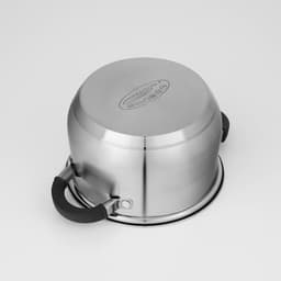 Набор посуды Катунь «Ирида», 3 предмета: кастрюли 2.9 л, 3.9 л, ковш 1.9 л, капсульное дно, индукция, нержавеющая сталь, AISI - 201