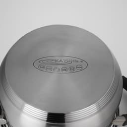 Набор посуды Катунь «Ирида», 3 предмета: кастрюли 2.9 л, 3.9 л, ковш 1.9 л, капсульное дно, индукция, нержавеющая сталь, AISI - 201