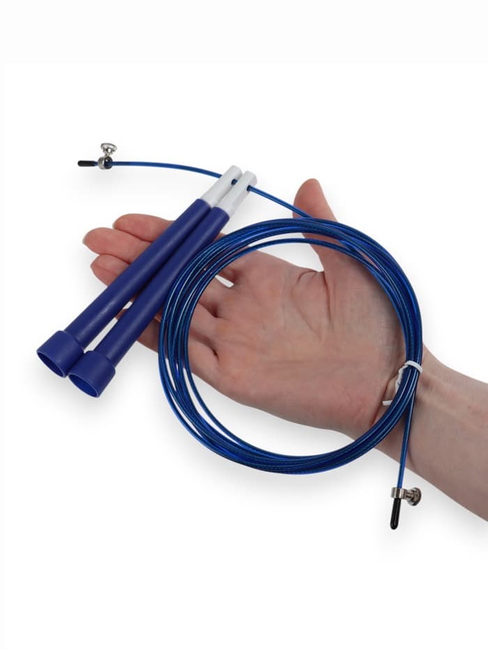 Скакалка спортивная ONLYTOP, 3 м, регулируемая, скоростная, с подшипником, цвет МИКС