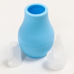 Детский назальный аспиратор, с колпачком, цвет голубой «Груша»