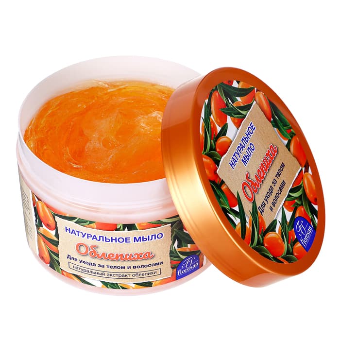 Натуральное мыло для ухода за телом и волосами «Облепиха», 450 г