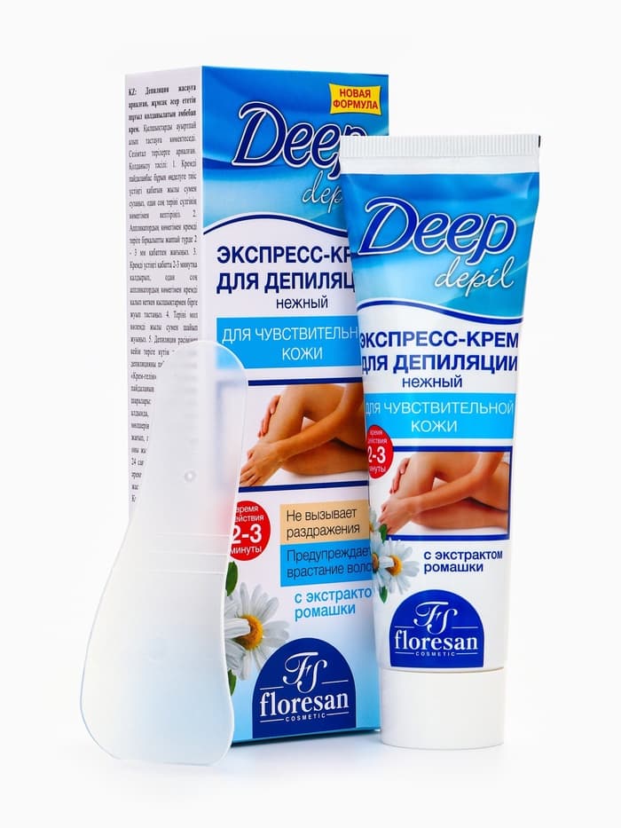 Экспресс-крем для депиляции Floresan Deep Depil нежный, для чувствительной кожи, 100 мл