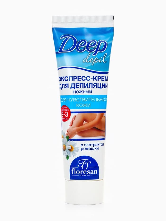 Экспресс-крем для депиляции Floresan Deep Depil нежный, для чувствительной кожи, 100 мл