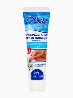 Экспресс-крем для депиляции Floresan Deep Depil нежный, для чувствительной кожи, 100 мл
